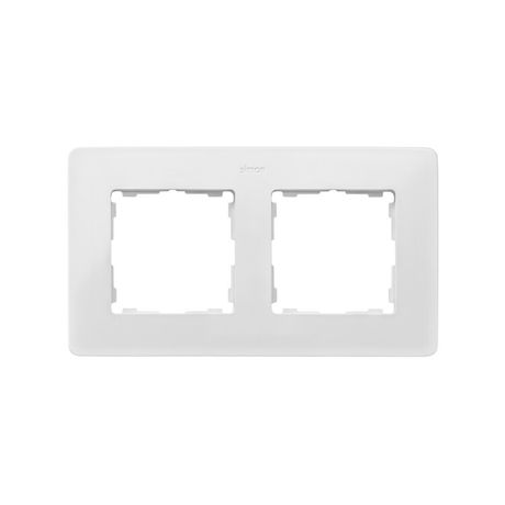 Рамка декоративная, 2 поста, Original, S82 Detail, белый-чёрный - 8200620-200 Simon