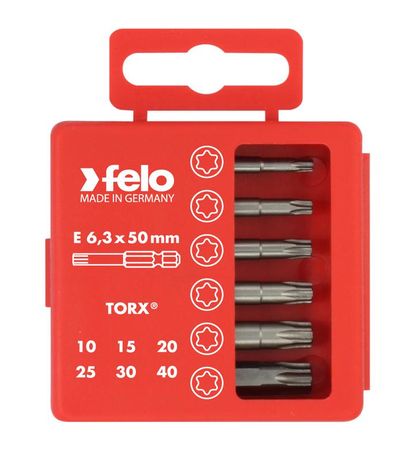 Набор бит Tx Industrial 50 мм в кейсе, 6 шт | 03691516 Felo