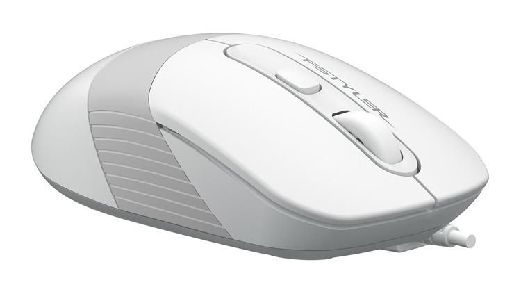 Мышь Fstyler FM10 бел./сер. оптическая 1600dpi USB 4but WHITE A4TECH 1147676