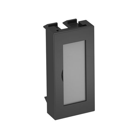 Заглушка с полем для маркировки Modul45 45x22,5 мм (черный) (ADP-BF SWGR0.5) | 6117411 OBO Bettermann
