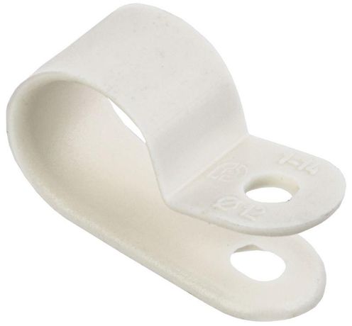 Скоба крепежная 12мм нейлоновая белая (50шт) | USK11-12-050-K01 IEK