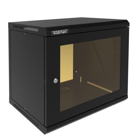 Шкаф телекоммуникационный настенный ТВС-9U-600-600-СР-9005 SUPRLAN 05-2096-B Net.on