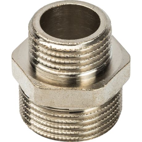 Ниппель НН 3/4'х1/2' переходной, никелированный - RG008Q0OCNRMLV STOUT SFT-0004-003412
