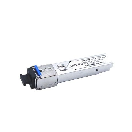 Модуль SFP оптический промышленный SC одно волокно SM Tx:1310/Rx:1550 до 155мбит/с 20км SFP-S1SC18-F-1310-1550-I OSNOVO 1000641270