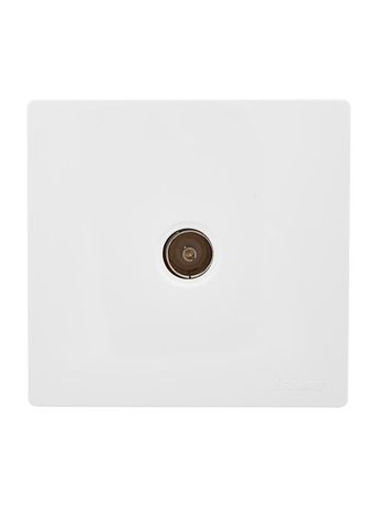 Розетка оконечная TV 1-м ОП LETO бел. LEZARD 752-0200-130