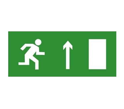 Знак эвакуационный "Направление прямо (правосторонний)" 140х280 (наклейка) Technolux ЭП10 140280