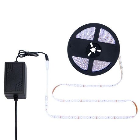 Комплект светодиодной ленты 5 м с блоком питания IP65, холодное белое свечение 6500 К LAMPER - 142-401 MEET