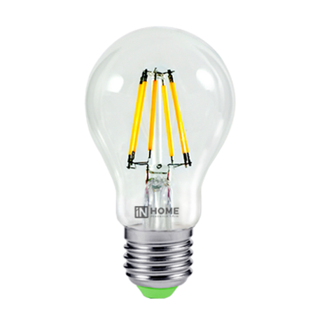 Лампа светодиодная LED-A60-deco 11Вт грушевидная прозрачная 4000К нейтр. бел. E27 1160лм 230В IN HOME 4690612026145