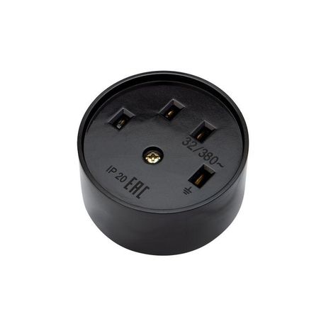 Розетка РШ для электрической плиты 32 А, 380 В, 3Р+РЕ (ОУ) черная | 11-8525 REXANT MEET