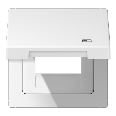 Рамка с подпружиненной крышкой для USB-механизмов, центральной платой| LS990BFKLUSBWW |Jung