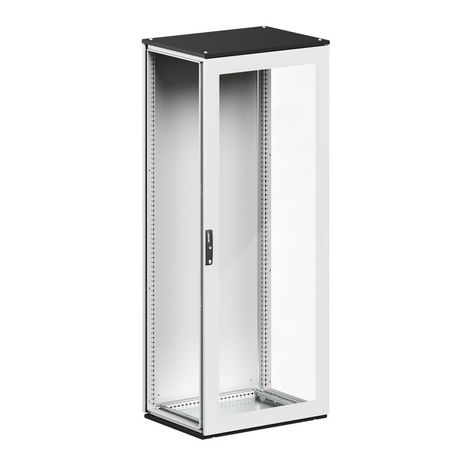 Комплект напольного корпуса CQE N со стеклянной дверью и с задней панелью 1800х600х500мм RAM block DKC R5CQEN1865X ДКС