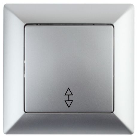 Переключатель Intro Solo 4-103-03 одноклавишный 10А-250В, IP20, СУ, алюминий | Б0053579 ЭРА