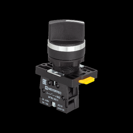 Переключатель на 2 положения с фиксацией короткая ручка 1NO IP54 пластик MTB2-EDZ112 ОВЕН 139424