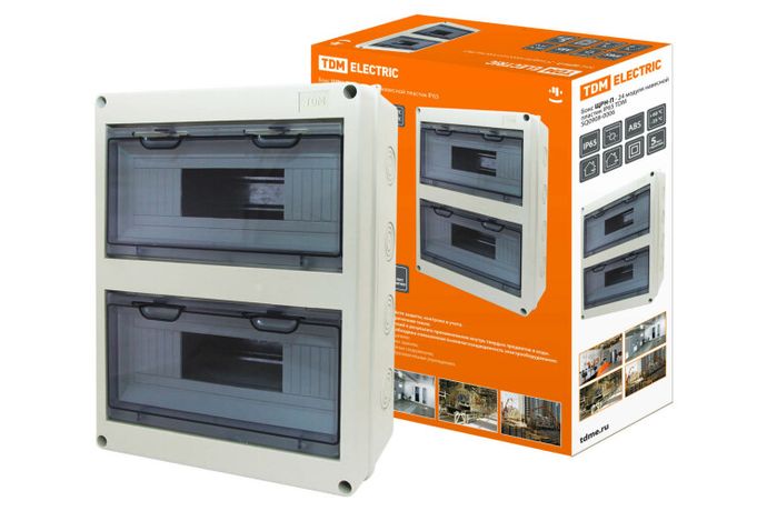 Бокс пластиковый навесной ЩРН-П-24 модулей IP65 | SQ0908-0006 TDM