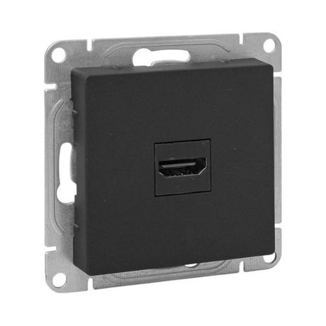 Механизм розетки HDMI, чёрный Эпика EKF | UP1-SOB-HDMI