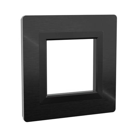 Рамка из алюминия, "Avanti", черная, 2 модуля | 4402832 DKC ДКС