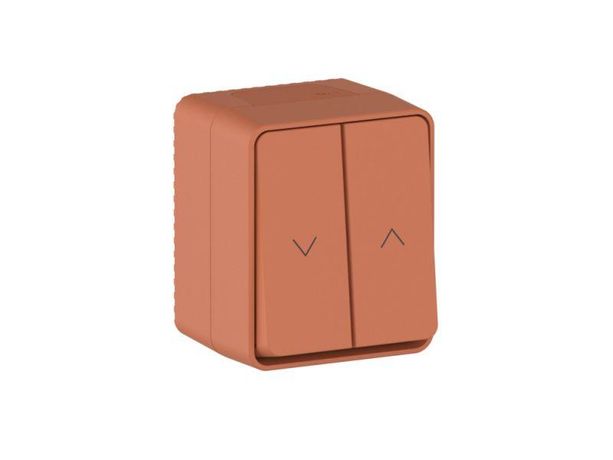 Выключатель для жалюзи 2-кл. ОП AtlasDesign PROFI 10А IP54 терракот. SE ATN547019 APC