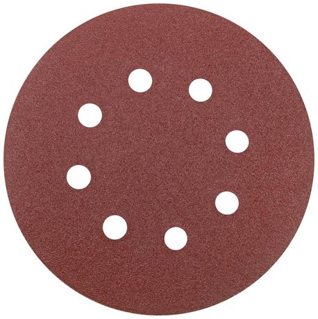 Круг шлифовальный с отверстиями (липучка) 125мм Р 100 алюм./оксидные (уп.5шт) КУРС 39785