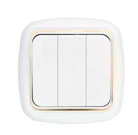 Выключатель 3-кл. СП 10А бел. Bylectrica С05 6-170