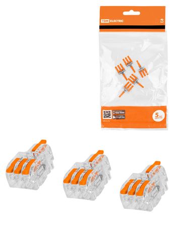 Клемма разветвительная СКР-613 в прозрачном корпусе (4 мм2) (5 шт/упак) | SQ0527-0412 TDM