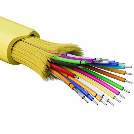 Кабель волоконно-оптический распределительный арамидные упрочняющие нити для внутренней прокладки нг(A)-HFLTx 18 ОВ категорияOS2 (G.652.D) плотный буфер 0.4кН барабан 500м DKC RNDT9C18YL03-E ДКС