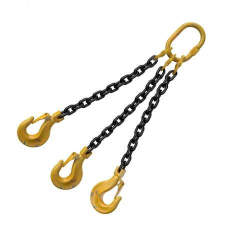 Строп цепной 3СЦ 4,25т /1,0м (d 8мм) + укор.крюки - 00-00022012 КМП