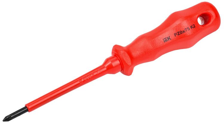 Отвертка диэлектрическая крестовая PZ0х75 K2 1000В ARMA2L 3 IEK A2L3-SC30-K2-PZ-00-075