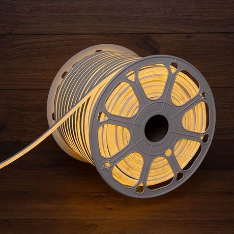 Гибкий неон SMD 8х16мм двухсторонний 24В теплый белый 120LED/м 50м - 131-116 NEON-NIGHT