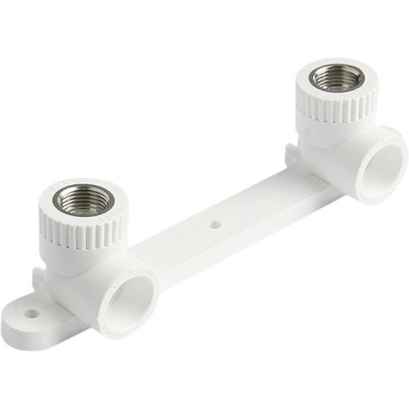 Планка монтажная 25x1/2' ВР для смесителя с водорозетками полипропиленовая PPR белая - PA280012P PRO AQUA