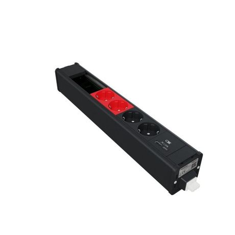Блок US+ 2хРозетка бел. + красн. 2хUSB A/C место (45х90) под VDI антрацит SchE INS44269 Schneider Electric