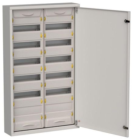 Корпус ЩРн-144 (2х72) TITAN 5 960х570х140 IP31 метал. сер. IEK TI5-50-N-2X072-31-7035