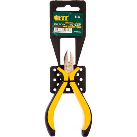 Профи никелированное покрытие черно-желтые мягкие ручки 115 мм - 51631 Бокорезы ''Мини'' РОС