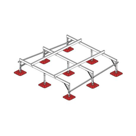 Конструкция опорная для установки оборудования TECHNORAPTOR FOOT 2500х2500 KM-TR-F-SSEI-2500-2500 КМ TR0048 КМ-Профиль