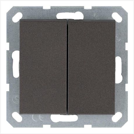 Переключатель перекрестный 2-кл. 10А IP20 механизм мокко Jasmart G3014Z