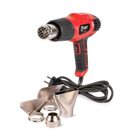 Фен технический ТТ-2000-1 серия ПРОФИ с комплектом из 4 насадок (редукционная, рефлекторная, широкая щелевая, стеклозащитная) - 102932 КВТ