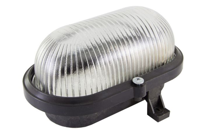 Светильник пылевлагозащищенный под лампу для ЖКХ НБП 02-60-004.02У ("Евро" корпус, без сетки, черный) | SQ0312-0011 TDM