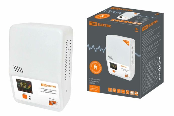 Стабилизатор напряжения ССР1-1-8 кВА электронный настенный | SQ1201-0027 TDM