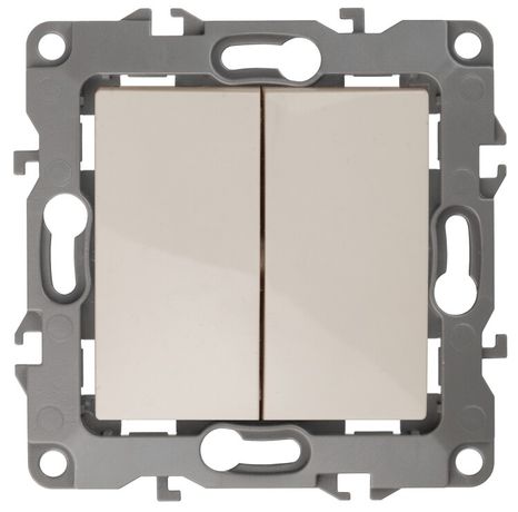 Переключатель 2-кл. СП Эра12 12-1106-02 10А IP20 250В 10AX механизм сл. кость Эра Б0014664