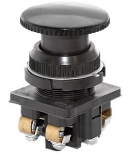 Выключатель кнопочный КЕ-191 У2 исп.4 1НО гриб без фиксации 10А IP54 660В черн. Электротехник ET529324