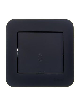 Переключатель проходной 1-кл. 1п СП ASTI 10А IP20 в сборе черн. бархат LEZARD 7081-4242-105