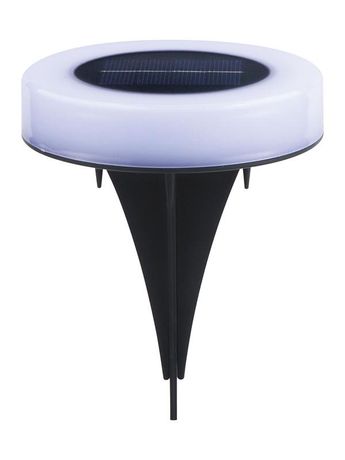 Светильник садовый RGB круг 10,5см пластик - KOC_SOL266 Космос