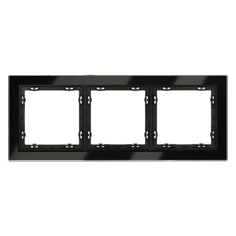 Рамка 3-м S70 стеклян. черн. Voltum VLS110308 Voltum арт. VLS110308
