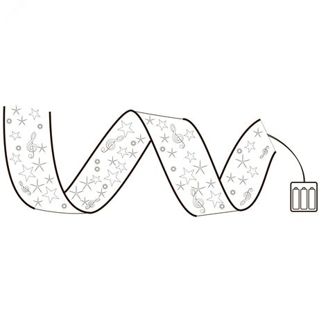 Гирлянда светодиодная Лента на батарейках 3AA (не в/к) 10м 100 светодиодов ULD-S1000-100/SCB/3AA WHITE IP20 RIBBON Белый свет Провод медный - UL-00010901 Uniel