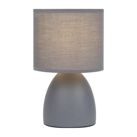 Настольная лампа Nadine 7042-501 1 * Е14 40 Вт керамика серая с абажуром - Б0053454 ЭРА