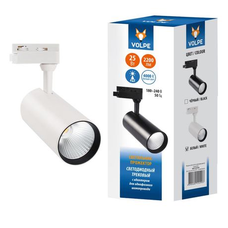 Светильник светодиодный трековый ULB-Q276 25W/4000К WHITE 2200 Лм 4000К белый | UL-00005937 Volpe Uniel