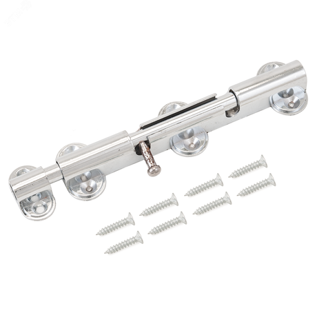 Шпингалет АЛЛЮР G-018L хром ЕВРОПАКЕТ - 1359 ПТК