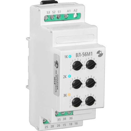 Реле времени ВЛ-56М1 УХЛ4 5А 24-220В 50Гц/пост. 0.1с-99ч 1перекл. 3 канал. в каждом канале и Автоматика A8223-76911311