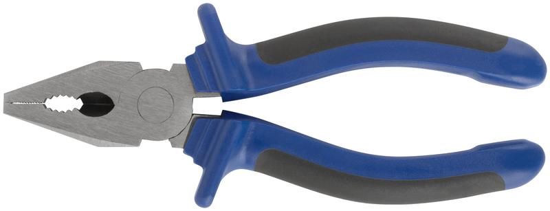 Плоскогубцы комбинированные "Один" двухцветные обрезиненные ручки полированная сталь 160мм MOS 47472М