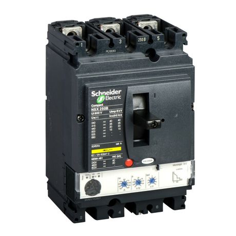 Выключатель автоматический 250А 25кА 3P3D NSX250B MICROLOGIC 2.2 электронный расцепитель - LV431140 APC