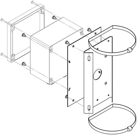 Кронштейн для крепления коробок распределительных серии КР-1 КС-1-04 Тахион 40159